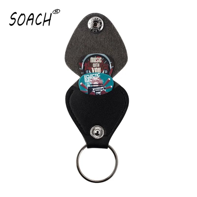 Plettri per chitarra ukulele di marca SOACH 10 pezzi plettri per chitarra + quadrante per chitarra in pelle artificiale parti e accessori per chitarra