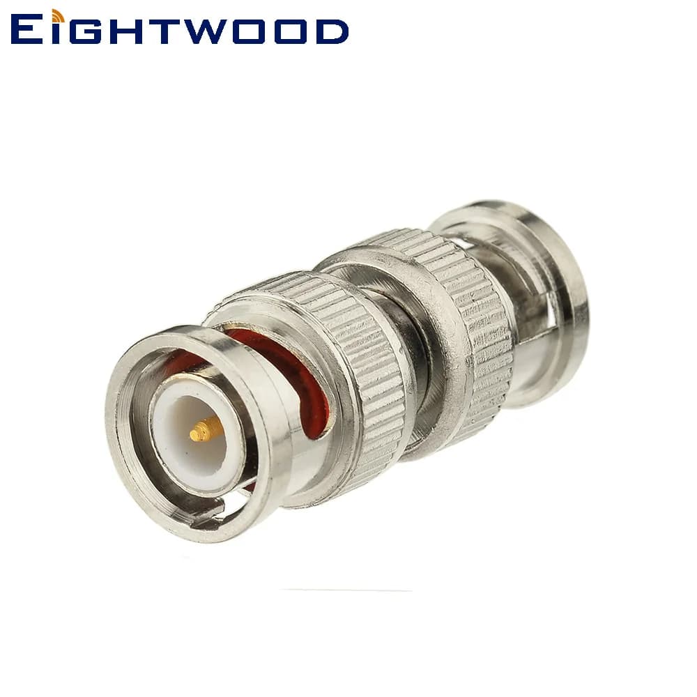 Adattatore balun video serie Eightwood BNC da maschio a spina per connettore cavo antenna per monitor telecamera di sicurezza CCTV