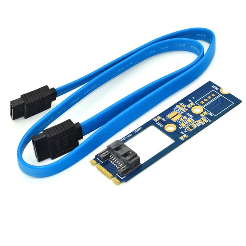 M2 SATA Adattatore Convertire Carta B-M CHIAVE M.2 NGFF SSD SATA 7Pin Scheda Adattatore di Sostegno della Carta 2242 2260 2280 consiglio principale per Computer