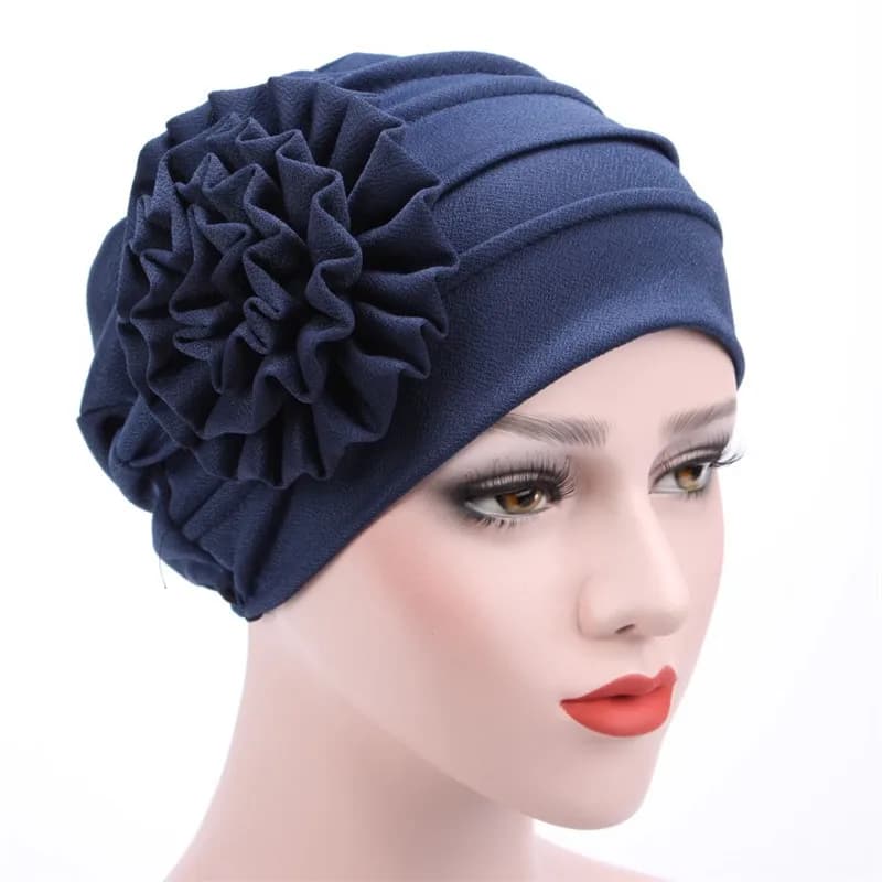 Women's Hats Spring Summer Floral Beanie Hat Muslim Stretch Turban Hat Cap Hair Loss Headwear Hijib Cap