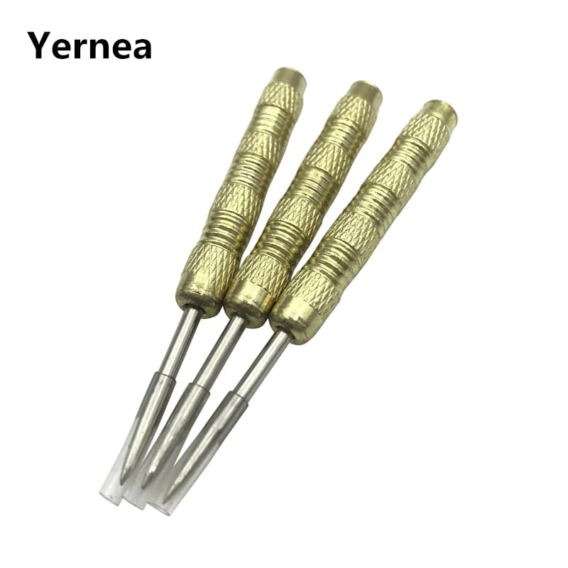 Yernea Nuovo Set di 3 Freccette in Rame Placcato, Accessori per Freccette Sportive, Punta in Acciaio 4.5mm con Interfaccia a Vite