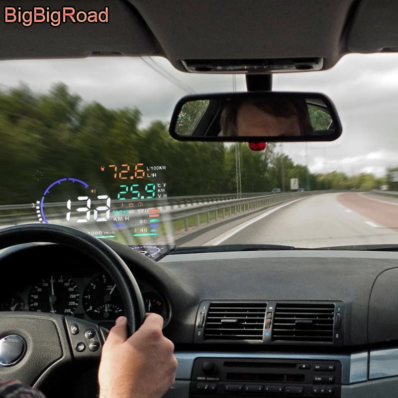 Per BMW 3 5 7 serie E83 E46 E65 E66 E67 E68 F01 F02 GT F30 F31 i4 i5 X4 X6 X7 Car HUD Head Up Display proiettore parabrezza OBD2