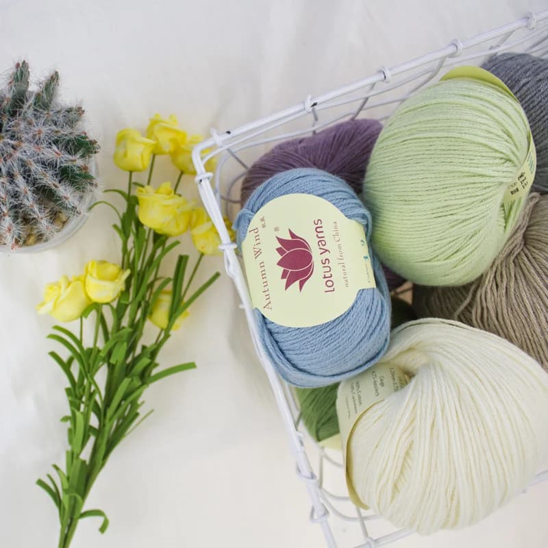 5*50g palla autunno/inverno morbido cotone Cashmere filato fai da te lavorato a mano sciarpa all'uncinetto vestiti filato