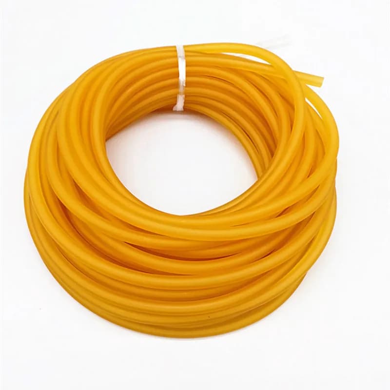 Lenza da pesca in gomma elastica solida da 5 m- 50 m, diametro 2 mm, corda in gomma legata, gruppo di rinforzo, attrezzatura da pesca solida