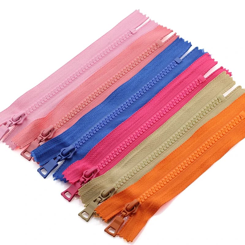 5 pieces 5 # 15/20/25 cm plastic colored close-end automatic lock small slides zipper for garment clothes for kids accessories diy shoes