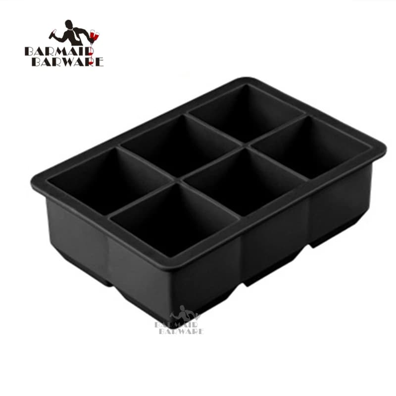 Stampo per ghiaccio vassoio per cubetti di ghiaccio in Silicone stampo a forma di palla 6-quadrato in Silicone morbido vassoio per cubetti di ghiaccio stampo per budino di gelatina