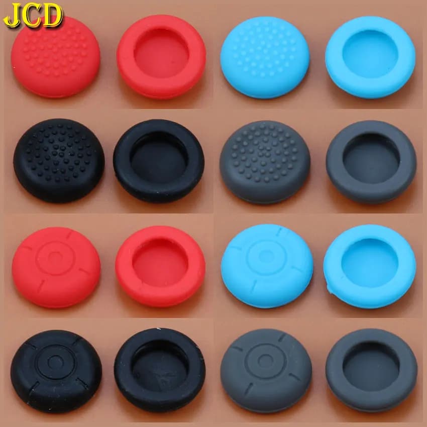 JCD 2 pezzi in silicone analogico Joystick Grips Caps Joypad Joystick Cover Case per Switch NS Joy-Con Controller