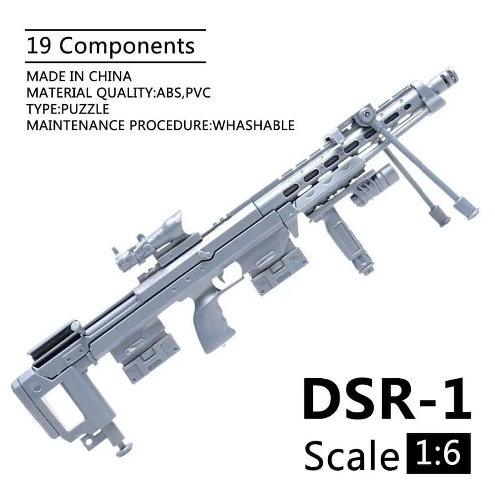 1/6 Bilancia DSR1 Pistola del Fucile di Montaggio Modello Puzzle di Costruzione Mattoni Pistola Soldato Fucile Arma Per Action Figure