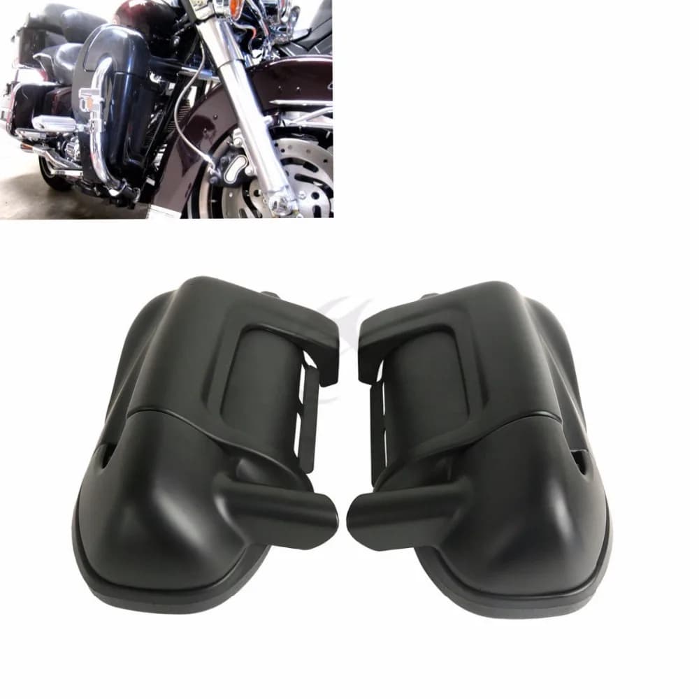 Carene per gambe ventilate inferiori per moto morsetti Hardware per vano portaoggetti per Harley Touring Road King Electra Glide