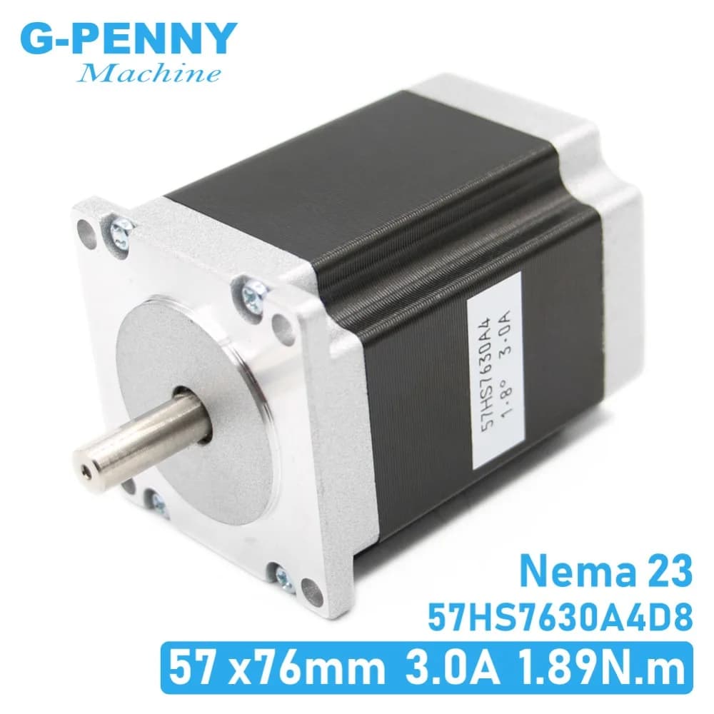 Motore passo-passo CNC NEMA23 57x76mm 1.89N.m 4 fili 1.8 gradi Nema23 3A 270Oz-in D=8mm per macchine CNC e stampanti 3D