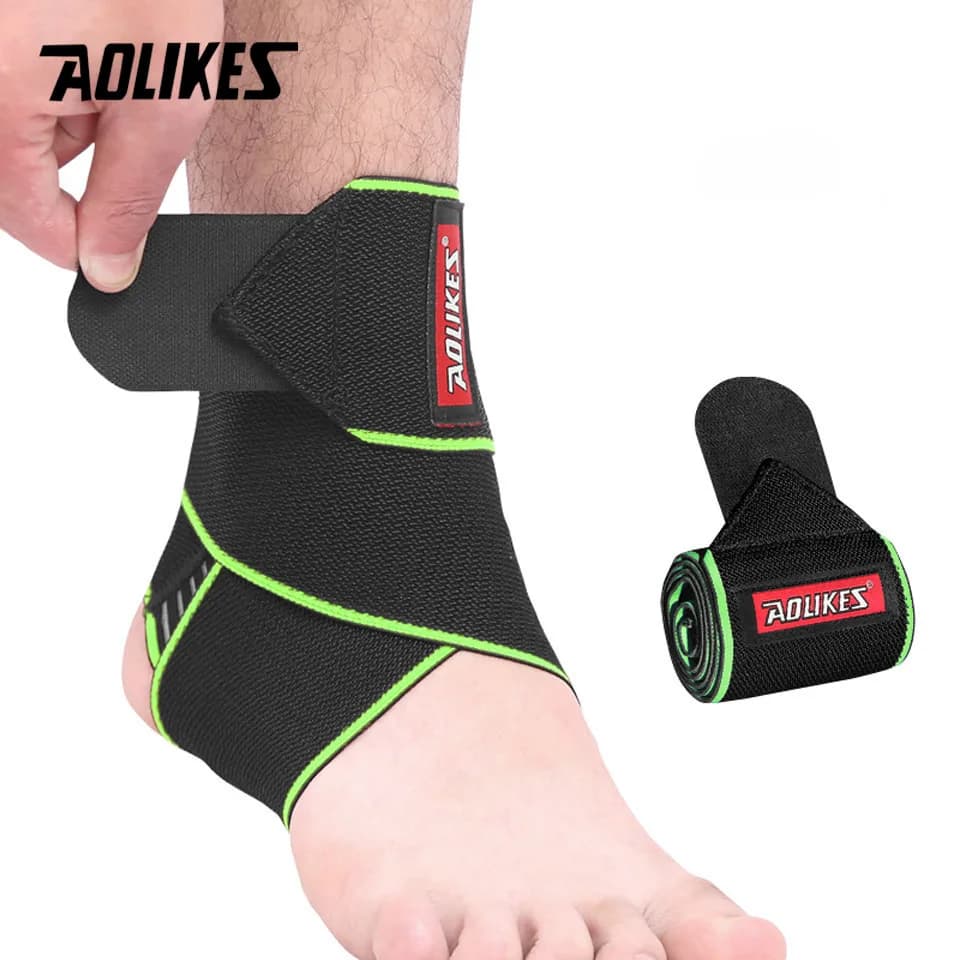 AOLIKES 1 PZ Silicone Elastico Ankle Support Brace Cinghia di Basket Calcio Professionale