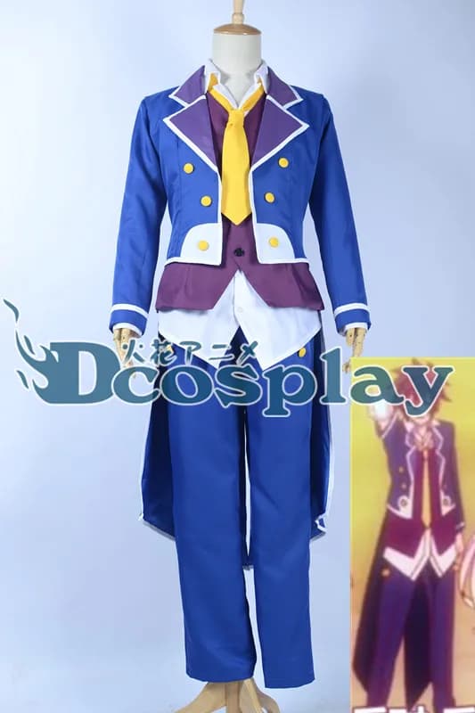 NO GAME NO LIFE Sora Costume Cosplay Uniforme di Halloween Anime giapponese La camicia da smoking + gilet + cappotto + pantaloni + cravatta personalizzata per Halloween