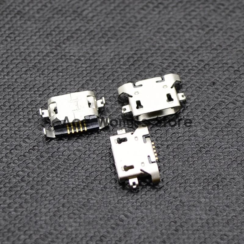 10 pz Micro USB pin tipo B Connettore Femmina Per Il Telefono Mobile Micro USB Jack Connettore 5 pin Presa di Ricarica (A)