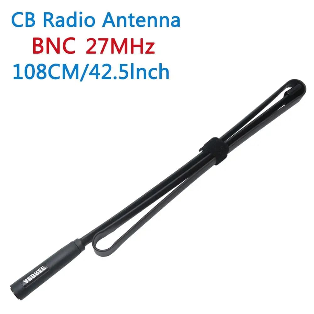 ABBREE 27MHz BNC Maschio Connettore Radio Antenna per Walkie Talkie Kenwood ICOM Motorola Cobra Midland Uniden Bt-Anytone Ham CB radio
