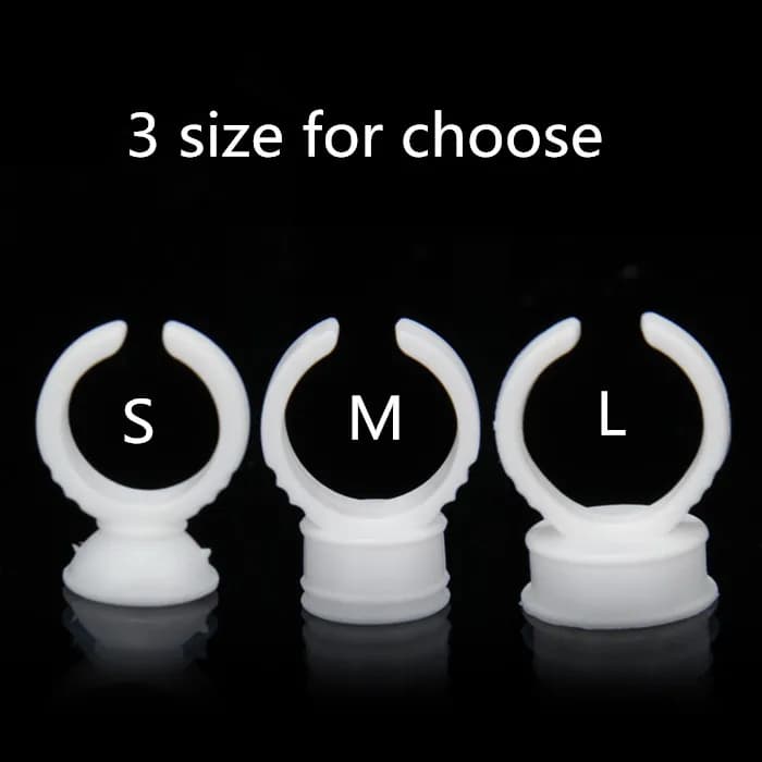 Biomaser 100pcs Usa E Getta Anello Trucco Permanente Tazza di Inchiostro Del Tatuaggio del Sopracciglio Del Labbro Del Tatuaggio Pigmenti Anelli Porta Container/Tazza