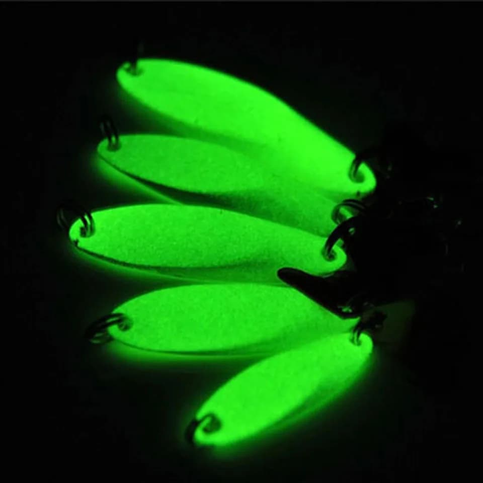 1 pz esche da pesca luminose esca artificiale esca in metallo esca treble hook esche 5g 7g 10g 14g 21g jig wobbler lure