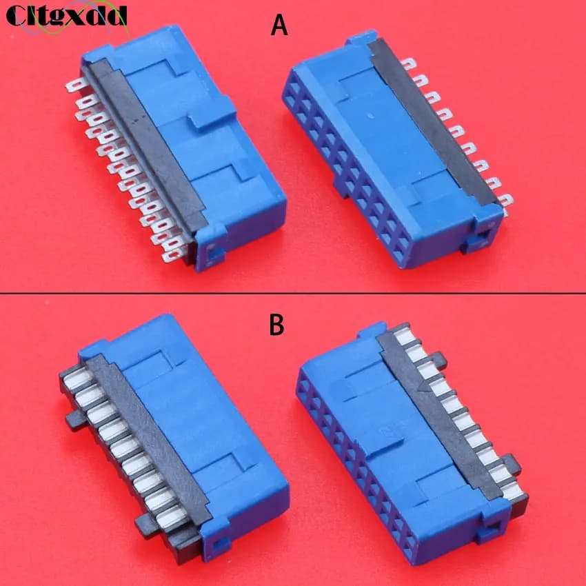 Cltgxdd 1 pezzo USB 3.0 19P 20P 19 Pin 20 Pin Scheda madre Scheda madre Connettore presa femmina per cavo USB 3.0 fai da te