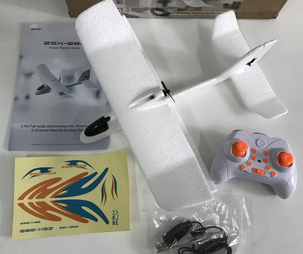 Parkten 2CH coperta doppia ala Aereo EPP Velivoli di Telecomando Giocattolo Divertente Coperta Aeromobili ad ala fissa migliore regalo per il ragazzo