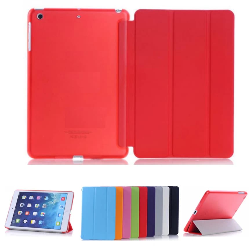 Ultra-sottile sottile Tablet Custodia in pelle per iPad mini Caso di Vibrazione Pieghevole Magnetica PVC A1432 A1490 Della Copertura per iPad mini 2 mini 3 Caso Astuto