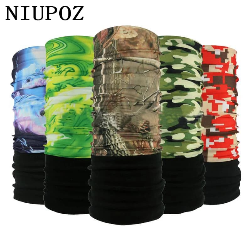 Warm Winter Pile Magic Tube Ring Bandana Scarf with skull Collo Sheets Mimetic Sheets Multifunctional band Seamless tubular