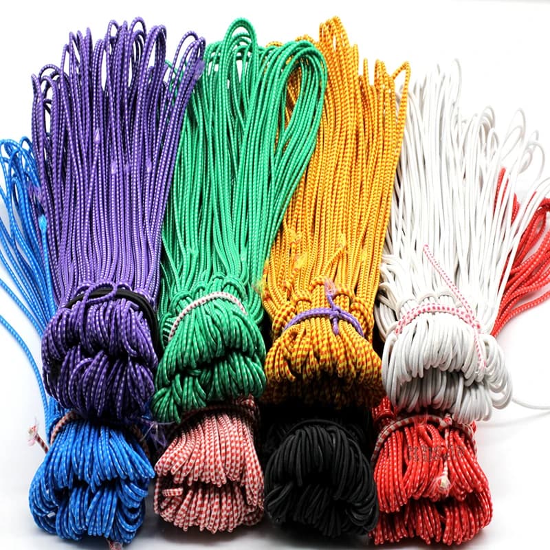 Corda elastica robusta da 4 metri, corda elastica antiurto per creazione di gioielli fai da te, progetti all'aperto, tenda, kayak, borsa, bagaglio
