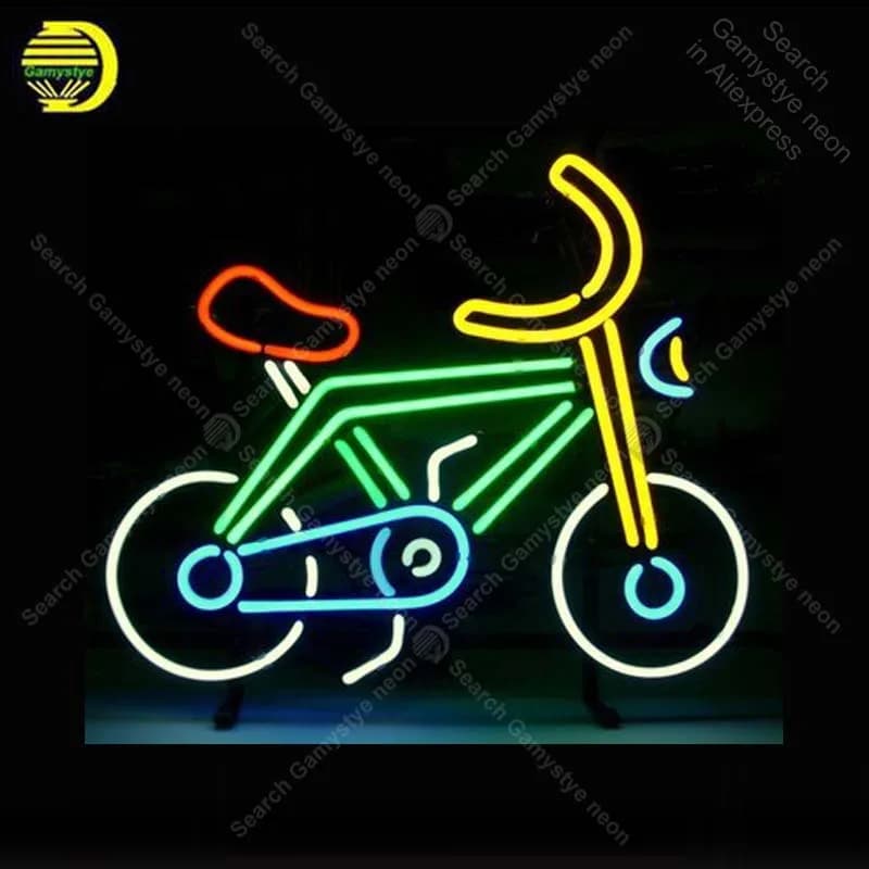 Teaches neon light for bicycle Teeth to neon for bike Neon lamp for interior Tube in VETRO BEER Bar PUB Store Display Custom handicraft iconic sign