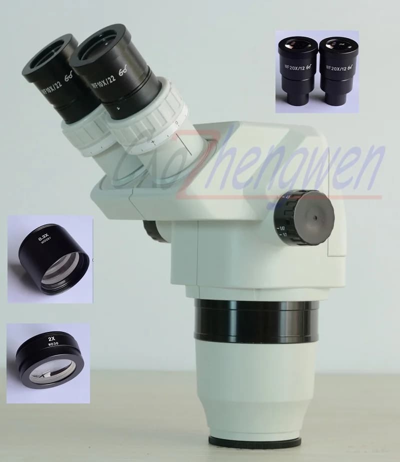 FYSCOPE 2X-180X Testa per microscopio con zoom stereo binoculare definitivo SZ0.3X SZ2.0X