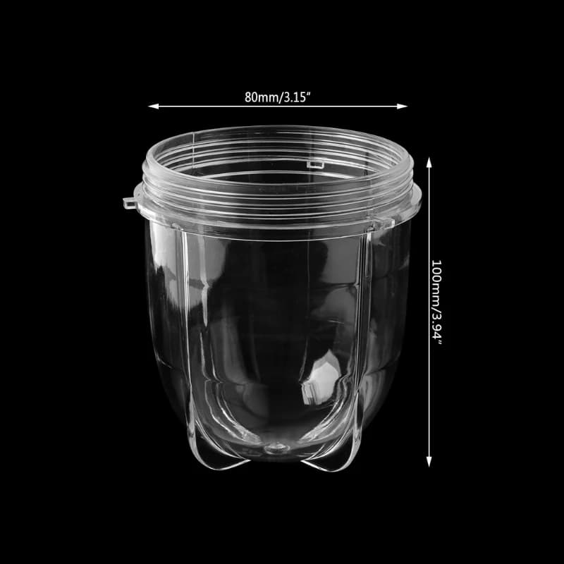 Spremiagrumi Frullatori Tazza Tazza Trasparente Parti di Ricambio Con Orecchio Per 250W Magic Bullet Mar28