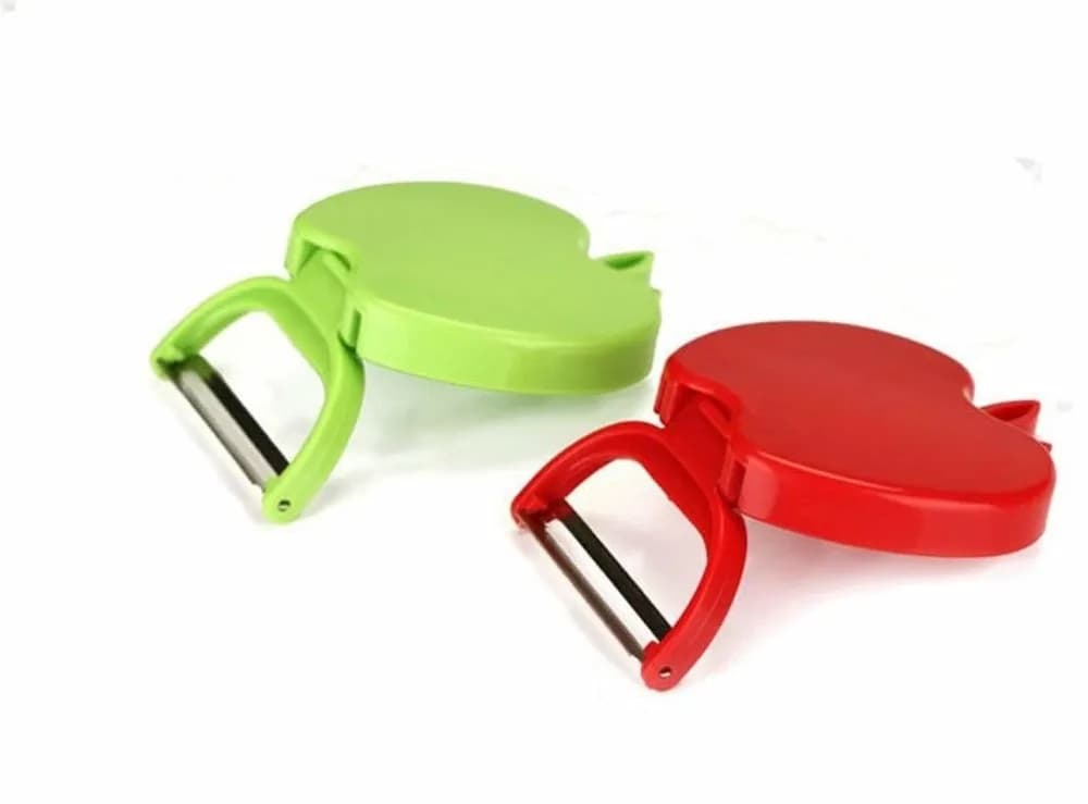 1 pcs type folding peeled apple shape fruit planing skin peel kitchen knife (00011)