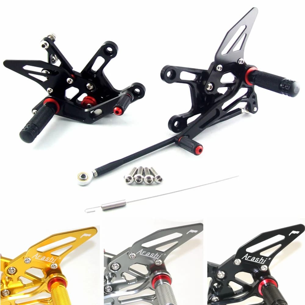Pedane posteriori regolabili CNC per KAWASAKI ZX10R 2011 2012 2013 2014 2015 poggiapiedi