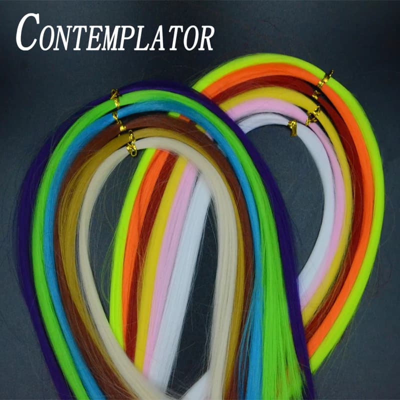 CONTEMPLATOR 12 colori minnow streamer vimineous Fibra fly tying materiali 2 sacchetti/pacchetto sintetica molto snello capelli per fly mouche