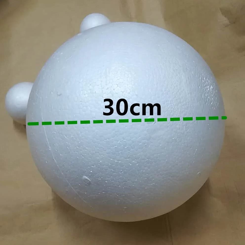 White molding foam balls available from 1cm to 30cm polystyrene balls crafted round decorative foam balls 80mm 3.15 inch