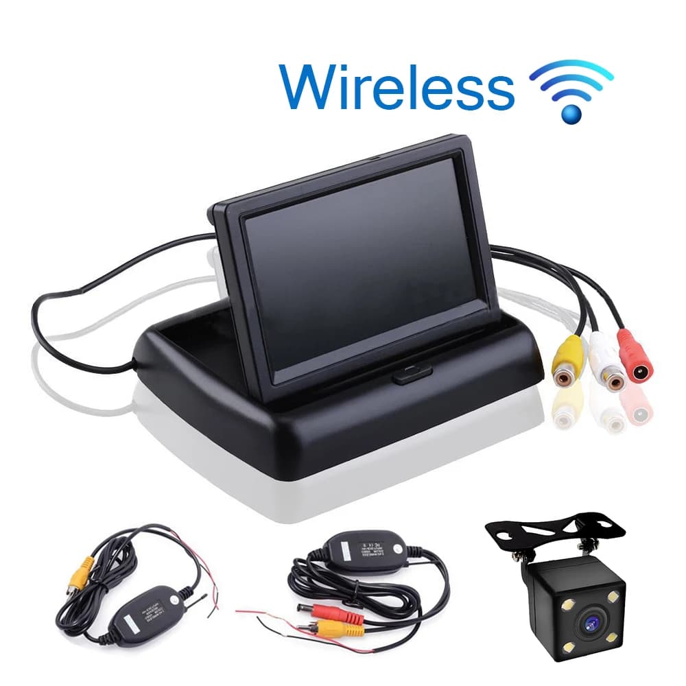 Car Styling Wireless 4.3 inch TFT LCD Screen Car Monitor Display for Reverse Camera Car TV Display Wifi