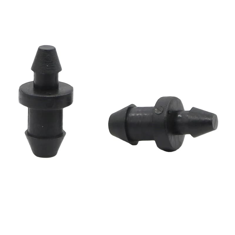 Tappo per tubo flessibile da 3 mm e 4 mm Raccordi per tubi di irrigazione da giardino Tubo flessibile per chiusura guarnizione dell'acqua Strumenti Connettore in plastica 50 pezzi