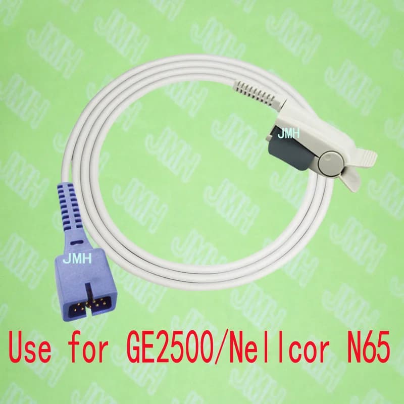 Compatible with GE 2500 and Nellcor N65, spo2 sensor for adult finger clips, 9pin clips. Nellcor.