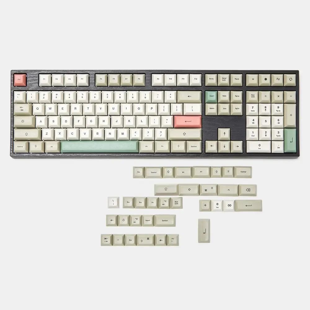 143 125 DSA Dye Sub 9009 Retro PBT Keycap complete for mechanical keyboard MX Filco 104 TKL 61 KBD75 Kira96 YMD96 XD64 Tada68