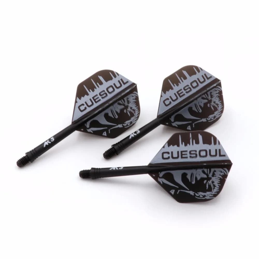 CUESOUL Rost Integrato Dart Albero e Voli di Forma Standard, Set di 3 pcs