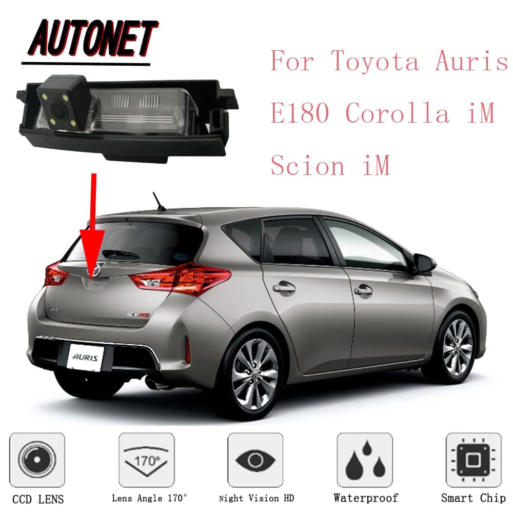 AUTONET posteriore della macchina fotografica Per Toyota Auris E180 Corolla iM Scion iM Corolla/Inversione Della Macchina Fotografica/CCD/Night Vision targa Della Macchina Fotografica