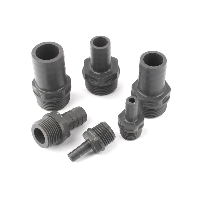 5 pcs PVC Pagoda Connectors 1/2 "3/4" Male Thread Common Water Pipe Soft Connector Fittings For Irrigation Pipes