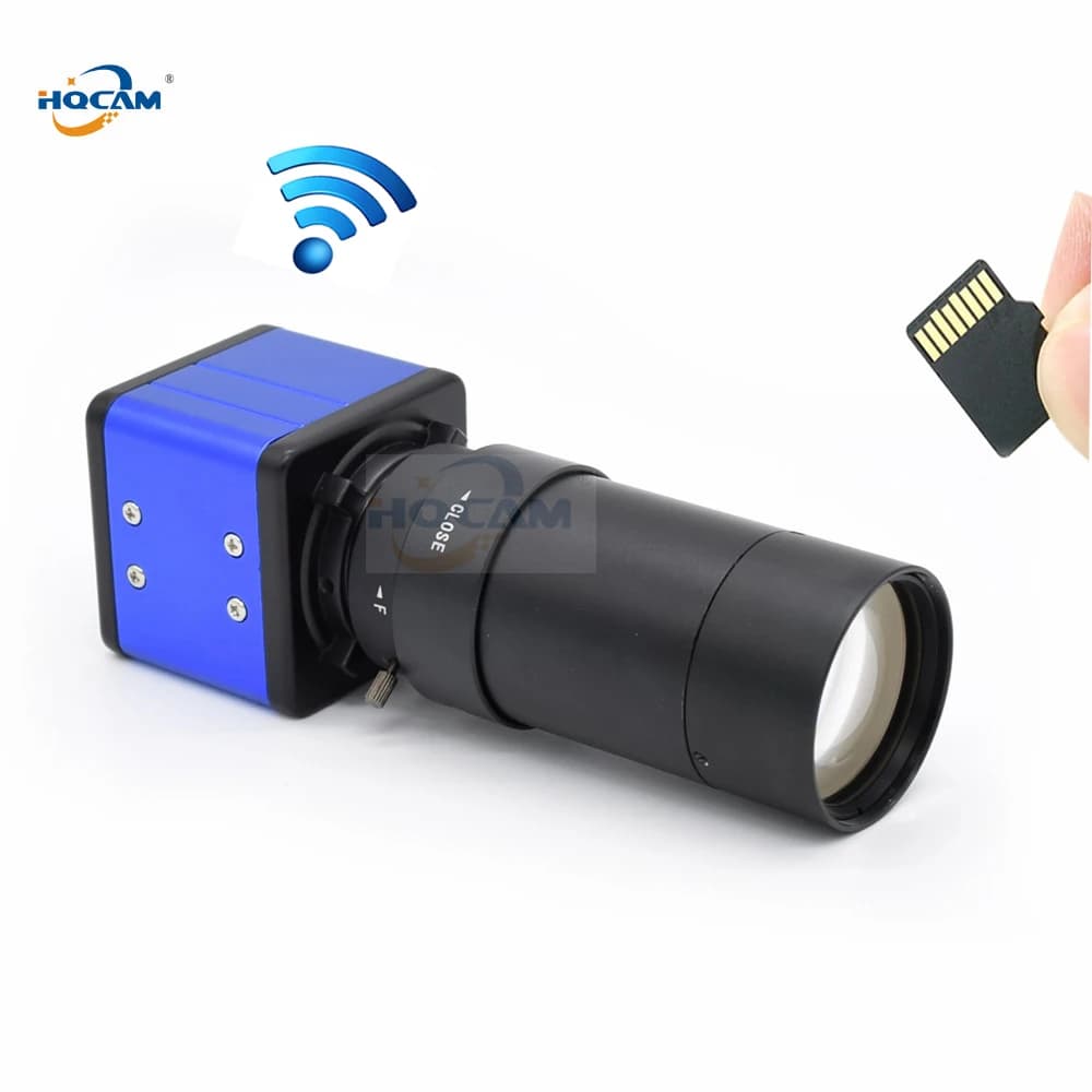 1920P 1080P CamHi Audio Mini WIFI BOX Macchina Fotografica del IP Wireless interna di Sicurezza P2P Onvif CCTV Carta di TF Slot 5-100mm obiettivo Zoom Manuale