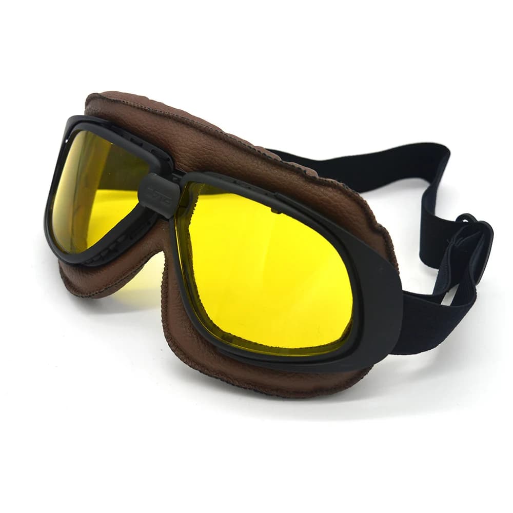 evomosa Motorcycle vintage helmet glasses Steampunk Pilot motocross sunglasses Retro sunglasses Women's cross bike glasses