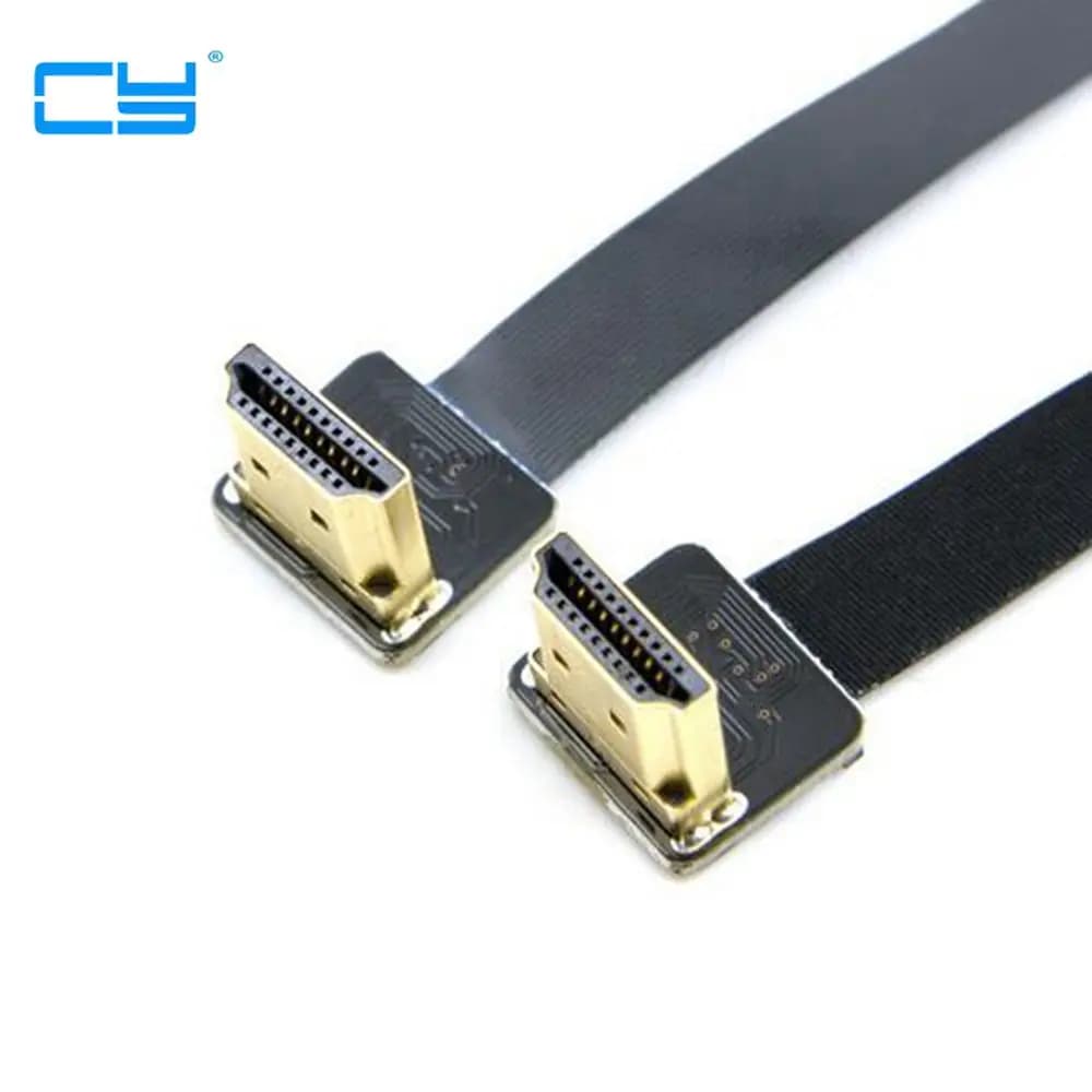 Flat cable FPC HDTV FPC male-male compatible HD 90-degree angle high from 0.2 M for multi-copper aerial photography 10 cm 50 cm
