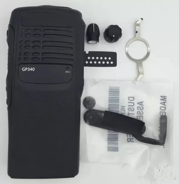 guscio anteriore nero per walkie talkie motorola GP340 per sostituzione