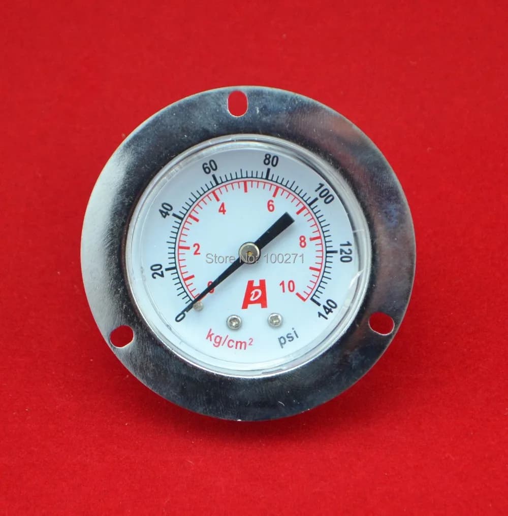 2" 50mm 140psi pressure gauge , manometer ,PT1/4" back thread,,10kg/cm2(140psi) with front flange