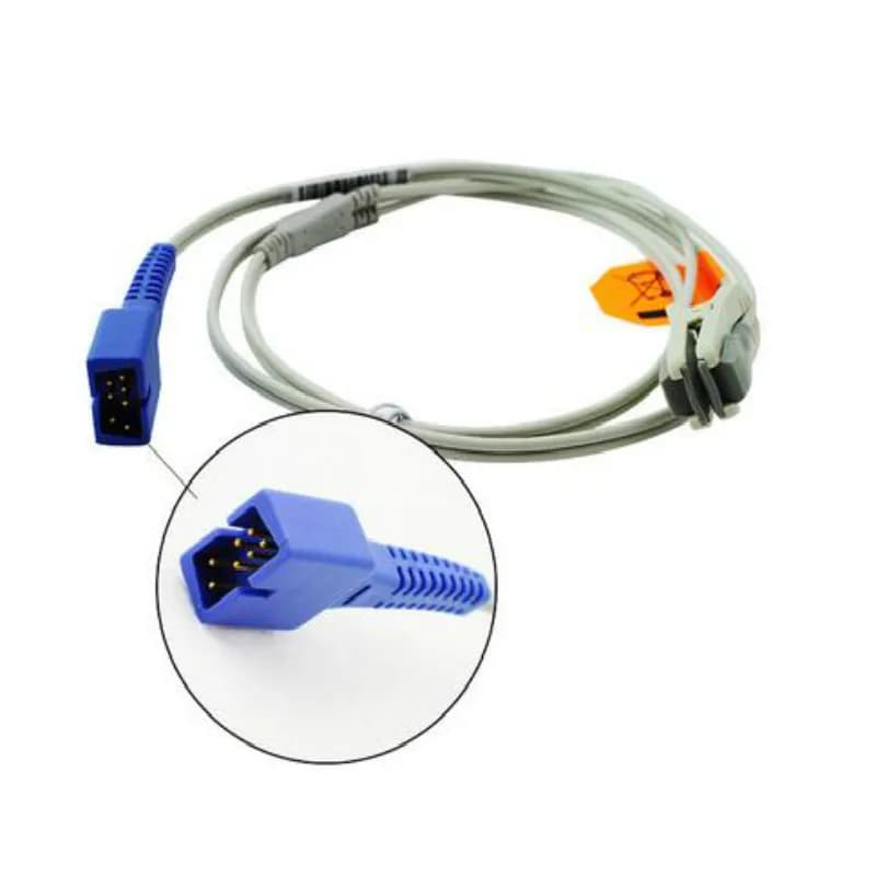 Compatible for Nellcor DB7 Animal Spilles/Veterinary Clip Eyebrow Use Spo2, Impulse Sensor Oximeter Sensor, Oxygen Round, 1 m/3ft TPU