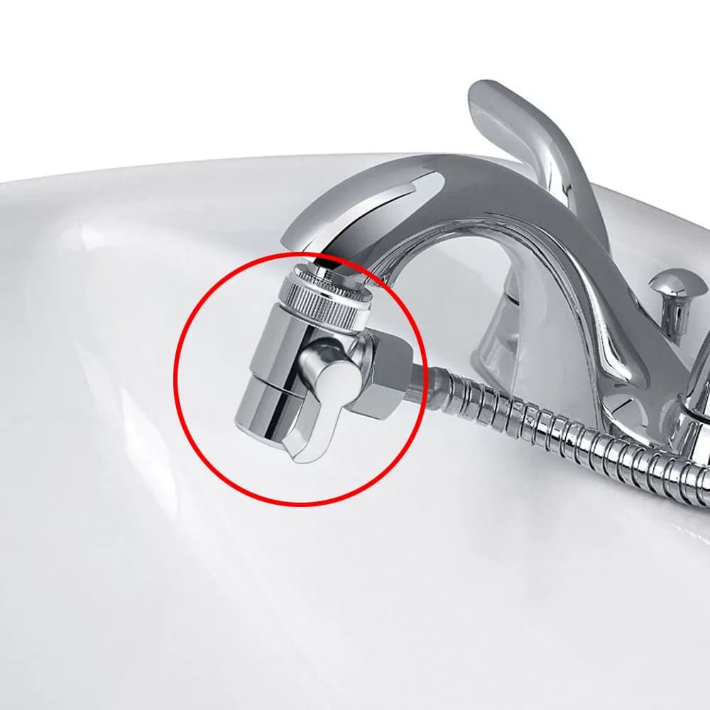 Brass Diverter Cooker Washer Mixer Bath Faucet Basin Mixer Shower Mixer Beak component of Spare Parts M22 X M24, Chrome