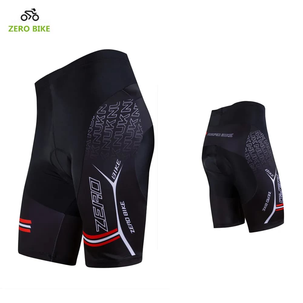 Men's Fast Drying Cycling Shorts ZERO BIKE Hot Sale Mountain Bike Bicycle 3D Padded Shorts in Black GEL M-XXL