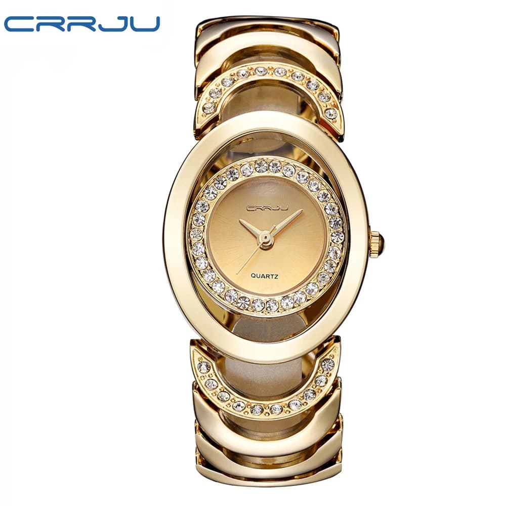 Women's Watch Luxury Brand Bracelet Quartz Watch Women's Gifts for Girl Wrist Watch With Rhinestones Stainless Steel Full Whatch