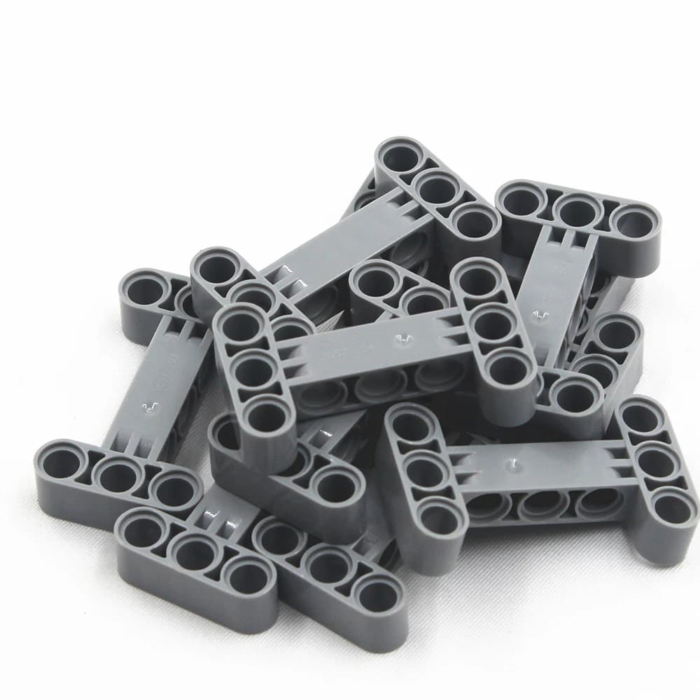 Mattone autobloccante MOC Building Block parti tecniche 10 pezzi BEAM I FRAME 3 x5 90 DEGR HOLE DIA4.85 compatibile con Lego 14720