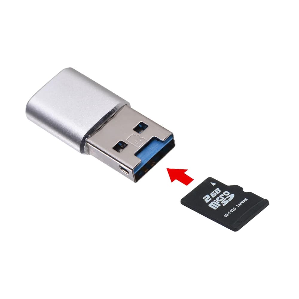 Adattatore USB USB 3.0 MINI Lettore di schede portatile Lettori di schede MICRO SDXC USB3.0 per tablet PC Computer Notebook Laptop Desktop